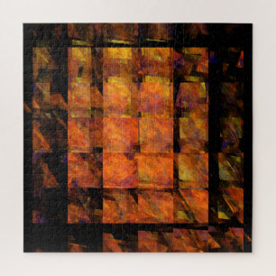De Abstracte kunst aan de muur Legpuzzel