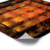 De Abstracte kunst aan de muur Poster (Hoek)