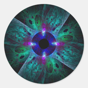 De Abstracte kunst ronselaar Ronde Sticker