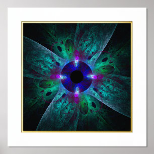 De Abstracte kunst van het oog Folie Afdrukken