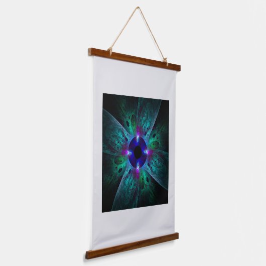 De Abstracte kunst van het oog Hangend Wandkleed (Gebogen)