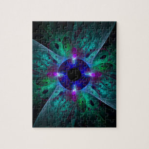 De Abstracte kunst van het oog Legpuzzel