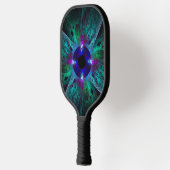 De Abstracte kunst van het oog Pickleball Paddle (Links)