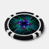 De Abstracte kunst van het oog Poker Chips (Enkel)