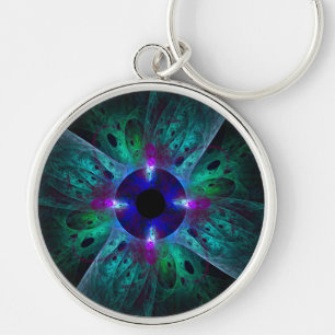 De Abstracte kunst van het oog Sleutelhanger