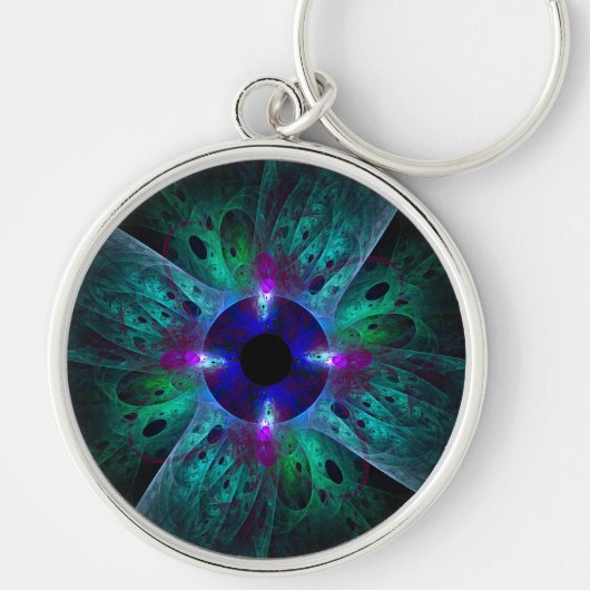 De Abstracte kunst van het oog Sleutelhanger (Voorkant)