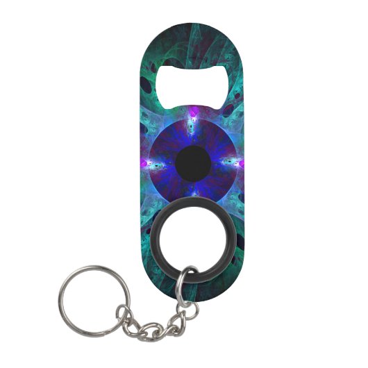 De Abstracte kunst van het oog Sleutelhanger Flessenopener (Voorkant)