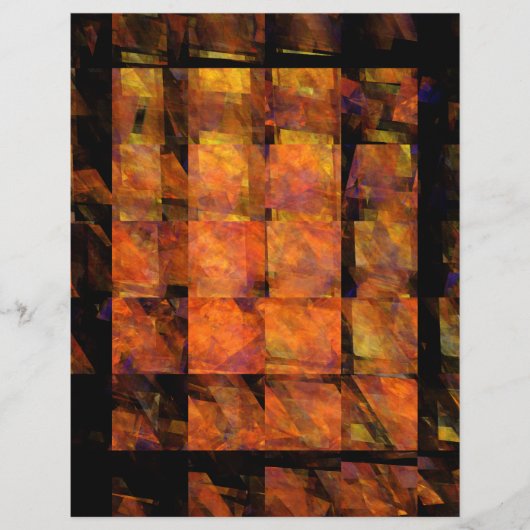 De Abstracte kunstbrochure voor de muur Flyer (Voorkant)