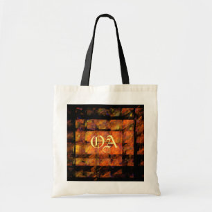 De Abstracte kunstmonogram voor de muur Tote Bag