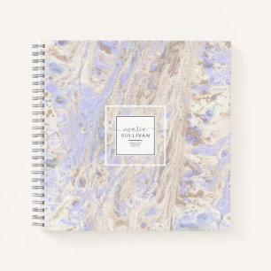 De Abstracte Lavender van de Textuur van de Stroom Notitieboek