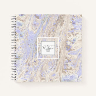 De Abstracte Lavender van de Textuur van de Stroom Notitieboek