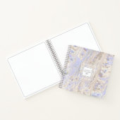 De Abstracte Lavender van de Textuur van de Stroom Notitieboek (Binnen)