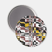 De abstracte Magneet van het Patroon (Voorkant / Achterkant)
