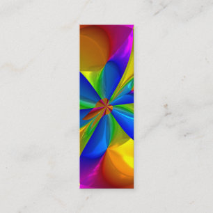 De abstracte MetaalWerveling van de Kleur van de Mini Visitekaartje