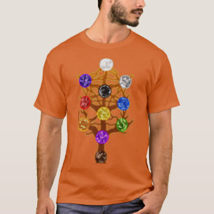 De Abstracte Minimalistische Boom van het Leven Ka T-shirt