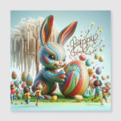 De Abstracte paashaas glimlachte (Voorkant)