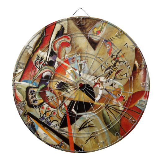 De Abstracte samenstelling van Kandinsky Dartbord (Voorkant)