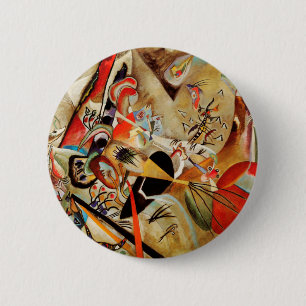 De Abstracte samenstelling van Kandinsky Ronde Button 5,7 Cm