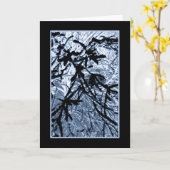 De abstracte SneeuwBoom vertakt zich Kaart (Gele Bloem)