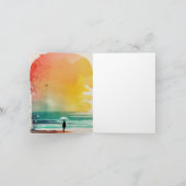 De Abstracte strand-kunst van Waves binnenlopen Kaart (Binnen)