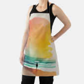 De Abstracte strand-kunst van Waves binnenlopen Schort (Insitu)