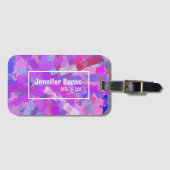 De abstracte textuur van de Slagen van de Borstel. Bagagelabel (Voorkant (horizontaal))