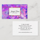 De abstracte textuur van de Slagen van de Borstel. Visitekaartje (Voorkant / Achterkant)