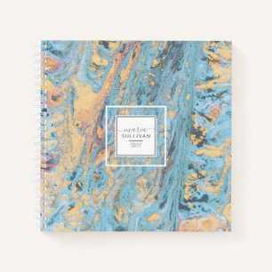 De Abstracte Textuur van de Stroom van de verf Bla Notitieboek