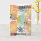 De Abstracte Verjaardag van Grunge van de Kaart (Gele Bloem)