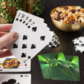 De abstracte Vos van het Blad Speelkaarten (Insitu)