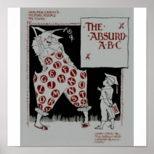 De Absurd ABC door Walter crane Poster