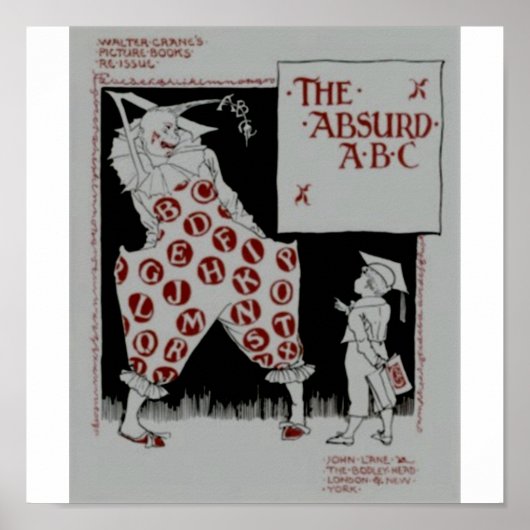 De Absurd ABC door Walter crane Poster (Voorkant)