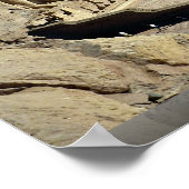 De Abu Simbel Temples, Egyptische woestijn Poster (Hoek)