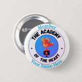 De Academie van het Hart Ronde Button 5,7 Cm (Voorkant /achterkant)