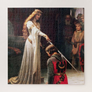 “De Accolade” Middeleeuwse Schilderij door Edmund Legpuzzel
