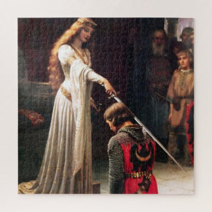 “De Accolade” Middeleeuwse Schilderij door Edmund Legpuzzel
