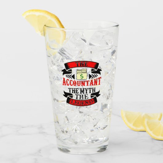 De accountant de mythe de legende glas (Voorkant ijs)