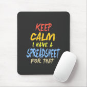 De accountant heeft een spreadsheet voor dat muismat (Met muis)