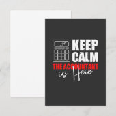 De accountant is hier bedankkaart (Voorkant / Achterkant)