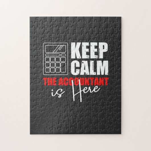 De accountant is hier legpuzzel (Verticaal)