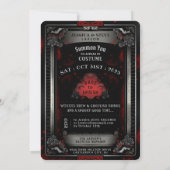 De Ace of Spades Skull Party Invitation Kaart (Achterkant)