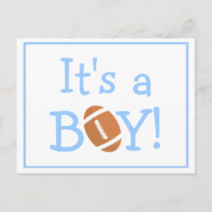 De 'Ach Football Theme Birth'-aankondiging Aankondigingskaart