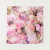 De achtergrond van bleke gele bubbels. wandkleed (Voorkant (horizontaal))