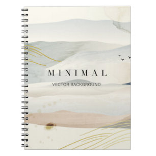 de achtergrond van de bergkunsten en de gouden lij notitieboek