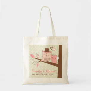 De achtergrond van de bruiloft verkeert de knoeibo tote bag