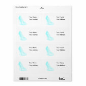 De achtergrond van de glijder etiket (Full Sheet)