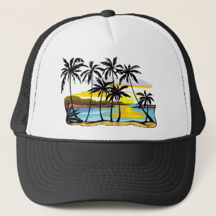 De Achtergrond van de palm Trucker Pet