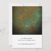 De  achtergrond van het Patina van de boomstam spa Save The Date (Achterkant)