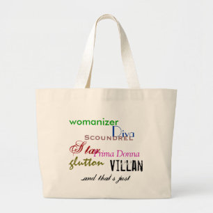 De achtergrond van tekens grote tote bag