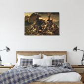 De achtergronden van de medaille-Théodore Géricaul Canvas Afdruk (Insitu (Slaapkamer))